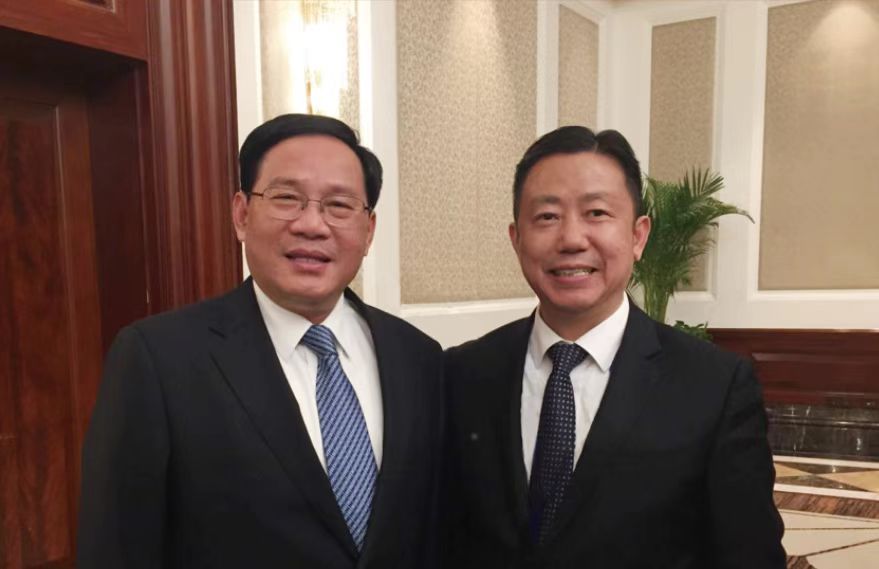 中央政治局常委、國務院總理李強與周海江合影